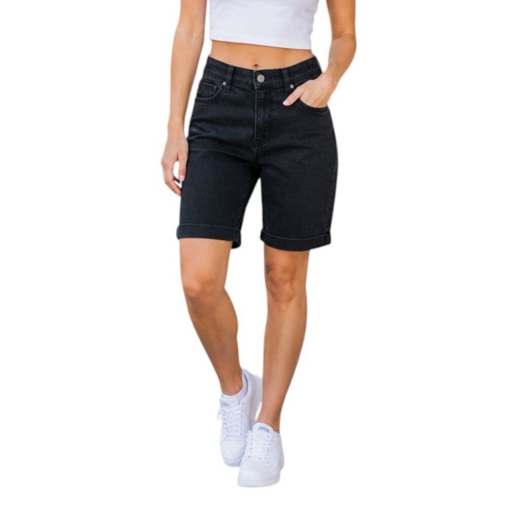 Arizona Jeans Black Bermuda Shorts, US5
